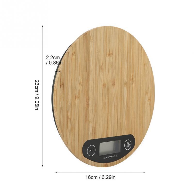 Bamboo Panel Electronic Kitchen Scale