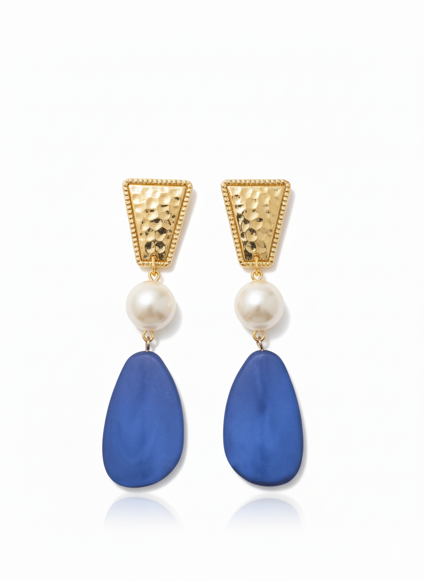 Blue Dangle Earrings